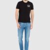 LA MARTINA Czarny męski t-shirt Regular Fit