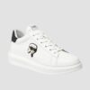 KARL LAGERFELD Białe sneakersy Kapri Nft Lo Lace