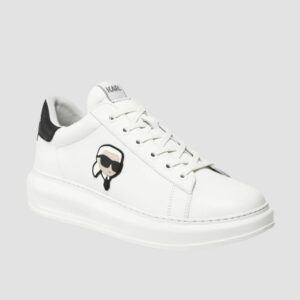 KARL LAGERFELD Białe sneakersy Kapri Nft Lo Lace