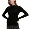 KARL LAGERFELD Czarny golf damski Classic Turtle Neck