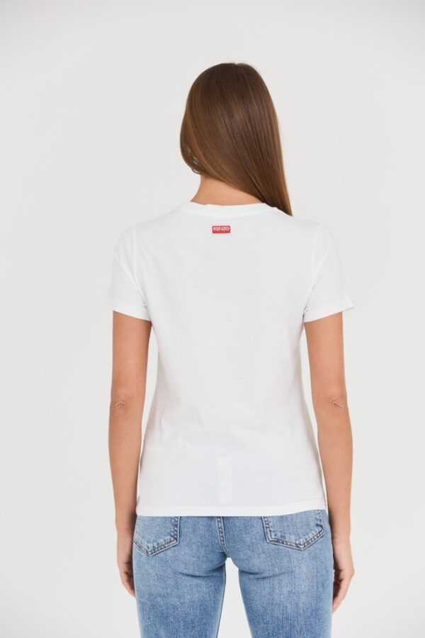 KENZO Biały damski t-shirt Tiger Varsity crewneck