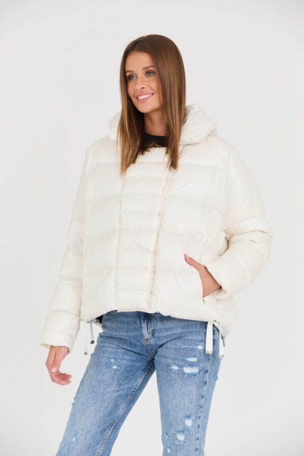 DIEGO M Biała damska kurtka, Rozmiar 40 EU - 44 IT