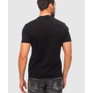 35709ea3fc35f53fb47b952150199dd90ee2aab3 EMPORIO ARMANI Czarny t-shirt męski z wymienną aplikacją
