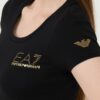 EA7 Czarny damski t-shirt