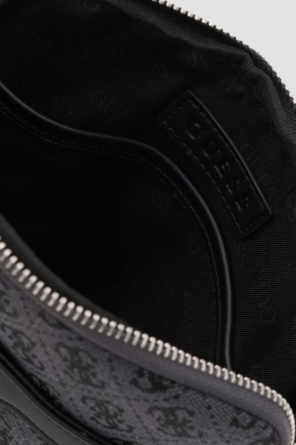 3582288e9b354171b1024f6f0088d731fcfa6f50 GUESS Szara saszetka męska logowana Milano