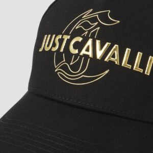 JUST CAVALLI Czarna czapka JC Gothic Institutiona