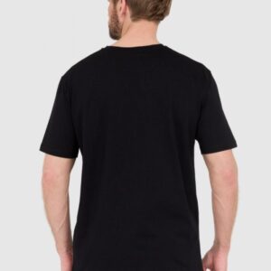 BALMAIN Czarny męski t-shirt z wypukłym gumowym logo, Rozmiar 2