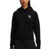 KARL LAGERFELD Czarna bluza damska z kapturem Ikonik 2.0