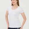 EA7 Biały damski t-shirt