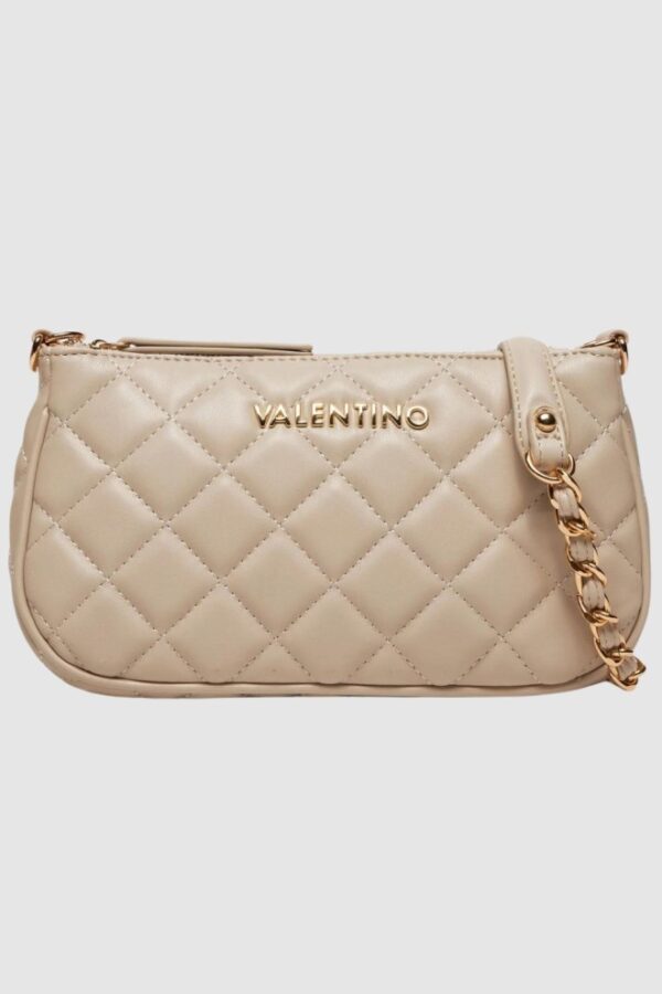 VALENTINO Podwójna beżowa torebka Ocarina Crossbody