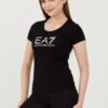 EA7 Czarny damski t-shirt