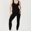 GUESS Czarny damski top Ribbed Knit Tank
