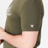 GUESS Oliwkowy t-shirt męski beachwear