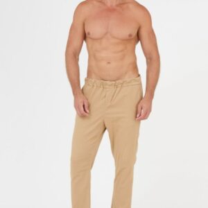 7 FOR ALL MANKIND Beżowe spodnie męskie jogger Chino