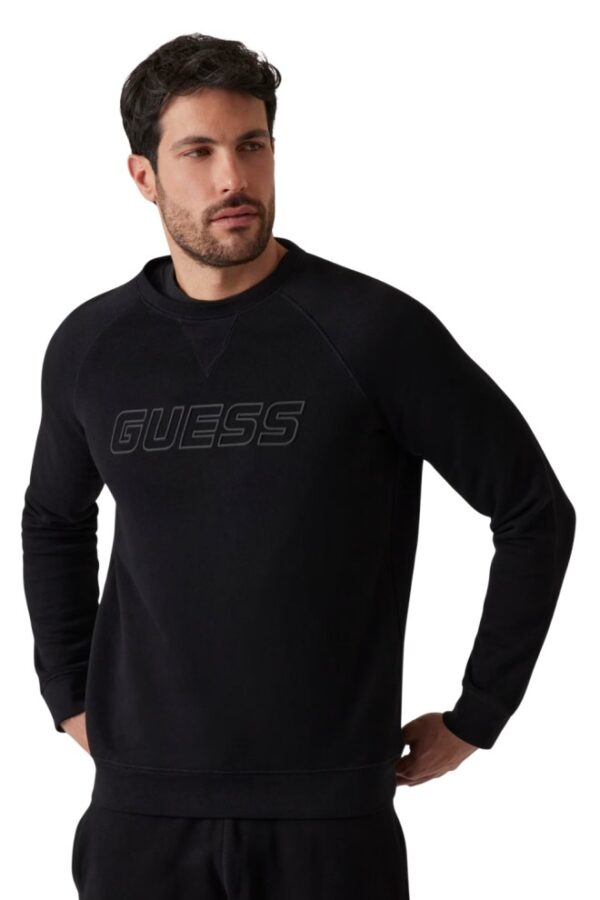 GUESS Czarna męska bluza New Aldwin