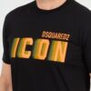 DSQUARED2 Czarny męski t-shirt Icon Blur Cool Fit Tee