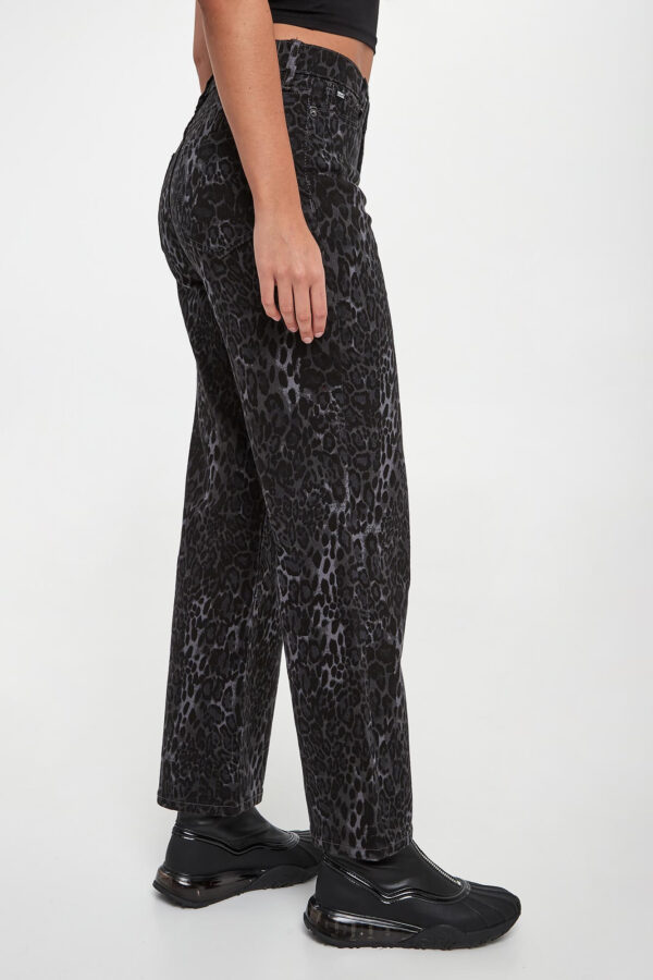 Jeansy damskie w panterkę DKNY JEAN