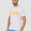 DSQUARED2 Biały męski t-shirt Icon Blur Cool Fit Tee