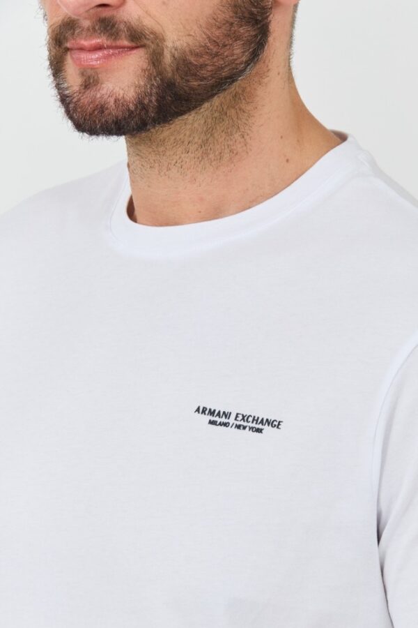 ARMANI EXCHANGE Biały męski t-shirt