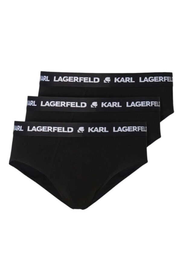 KARL LAGERFELD Czarne slipy męskie 3PACK