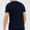 3927c9f113b39f0389033b0f695caf3bcf4f30c0 ARMANI EXCHANGE Granatowy t-shirt męski z paskiem z logo