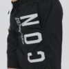 398ee9994df4927e9dccf8a3148f7d7c94388f8b DSQUARED2 Beachwear Czarne męskie szorty kąpielowe icon
