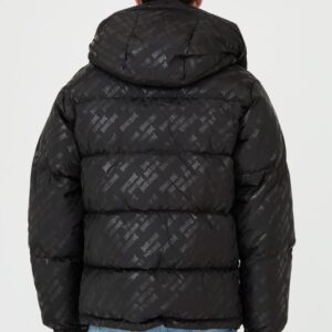 39de4cb1f61a6ff6a0fbb5b4b2a6abaa09997d99 JUST CAVALLI Czarna męska kurtka R Print Logo, Rozmiar 50