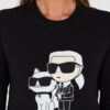 KARL LAGERFELD Czarna damska bluza Ikonik 2.0