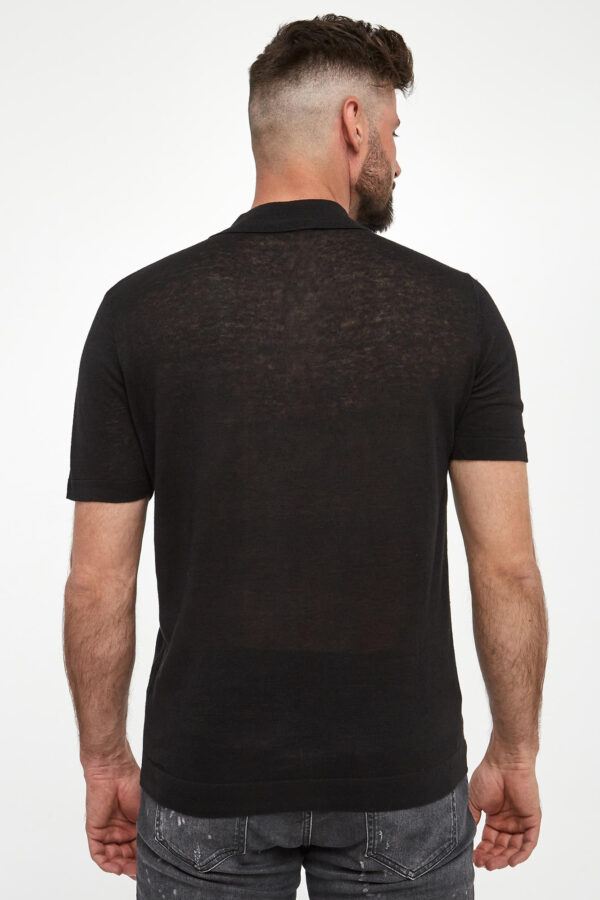 Polo męskie lniane KARL LAGERFELD