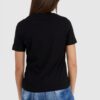 GUESS Czarny t-shirt damski z nadrukiem
