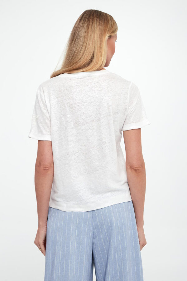 T-shirt damski lniany SPORTA