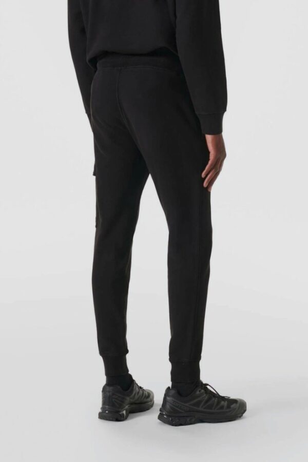 C.P. COMPANY Czarne męskie spodnie dresowe Cargo