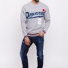 3c96d5e5370a3cda337f6558263429eb246be1b8 DSQUARED2 Szary sweter męski z granatowym logo