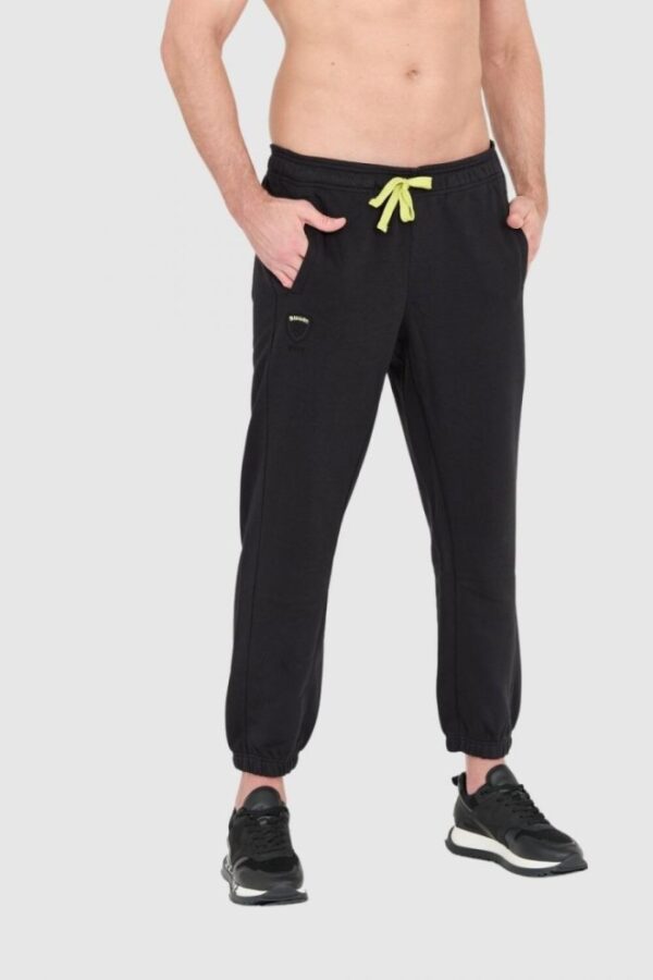 BLAUER Czarne męskie spodnie