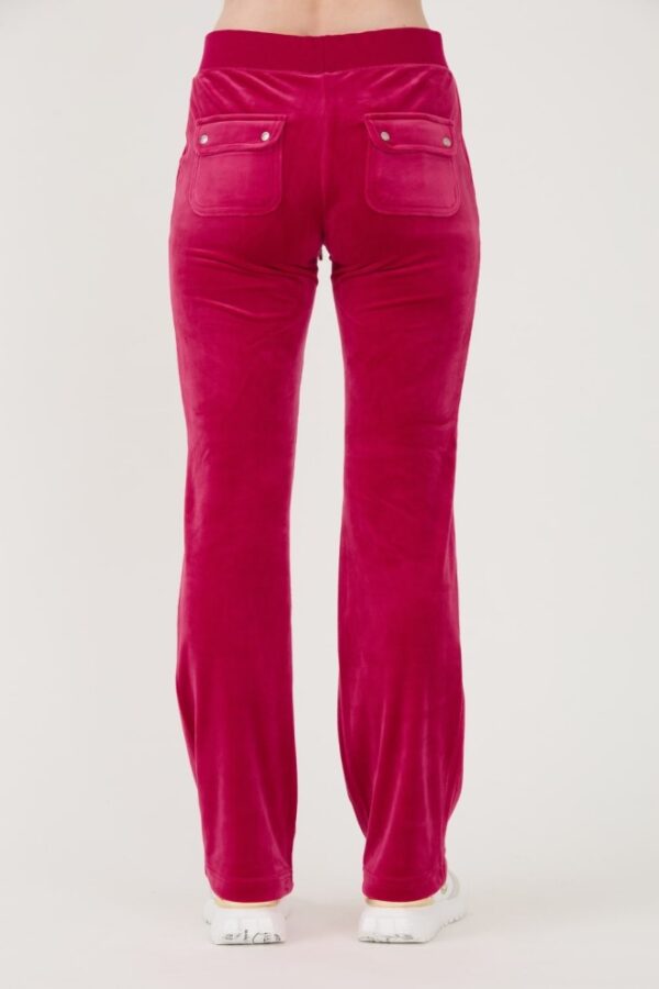 JUICY COUTURE Czerwone damskie spodnie dresowe Del Ray Pocketed Pant