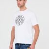 JUST CAVALLI Biały męski t-shirt Fiche