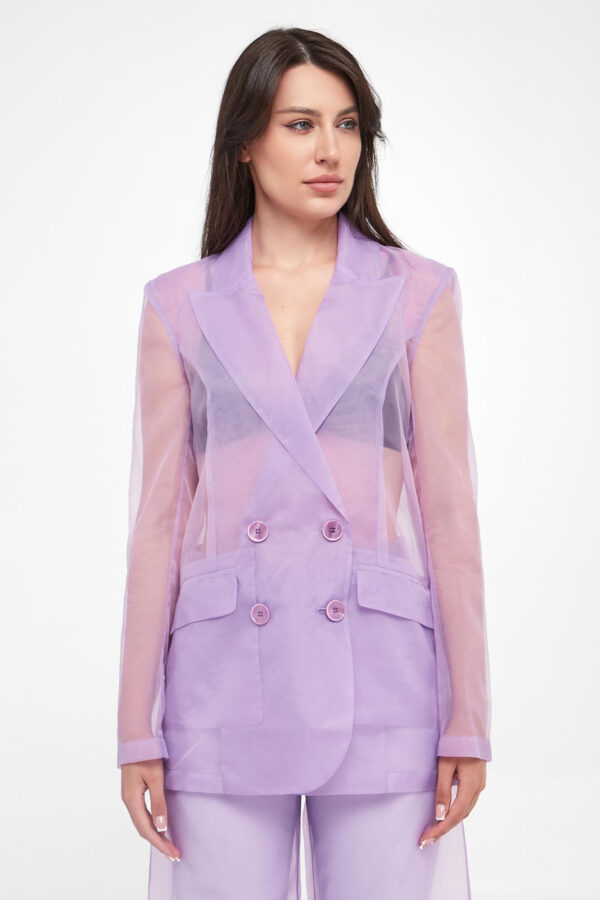 3d7fd4016d2d9126f0a41984646ba87483296e19 Marynarka damska tiulowa PATRIZIA PEPE