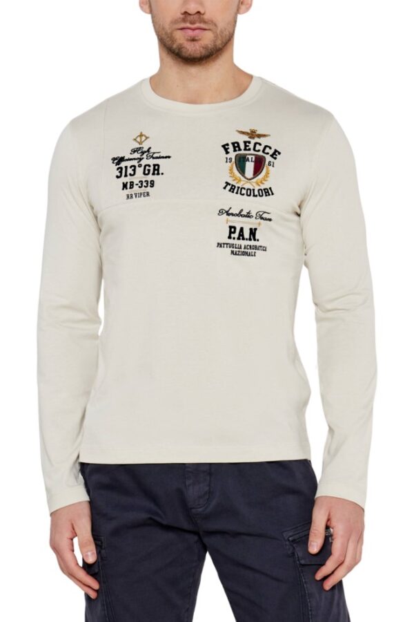 AERONAUTICA MILITARE Beżowy męski longsleeve