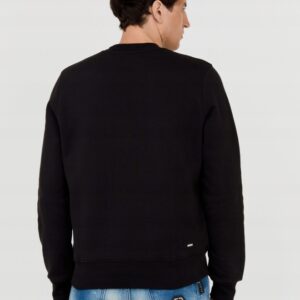 AMIRI Czarna bluza męska z dużym białym logo