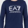 EA7 Granatowy męski bawełniany longsleeve