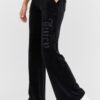 JUICY COUTURE Czarne damskie dresowe spodnie Layla Jewelled Low Rise Pant