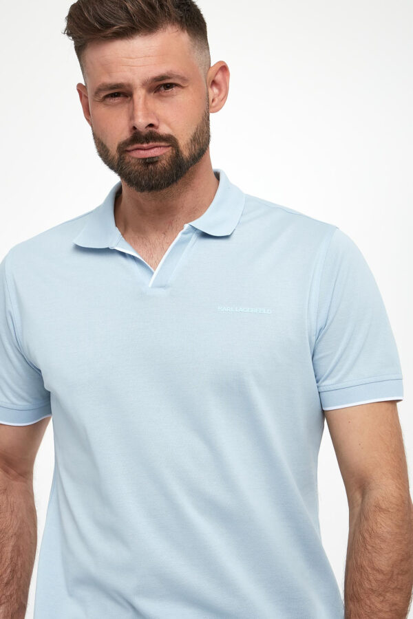 Polo męskie z logo KARL LAGERFELD