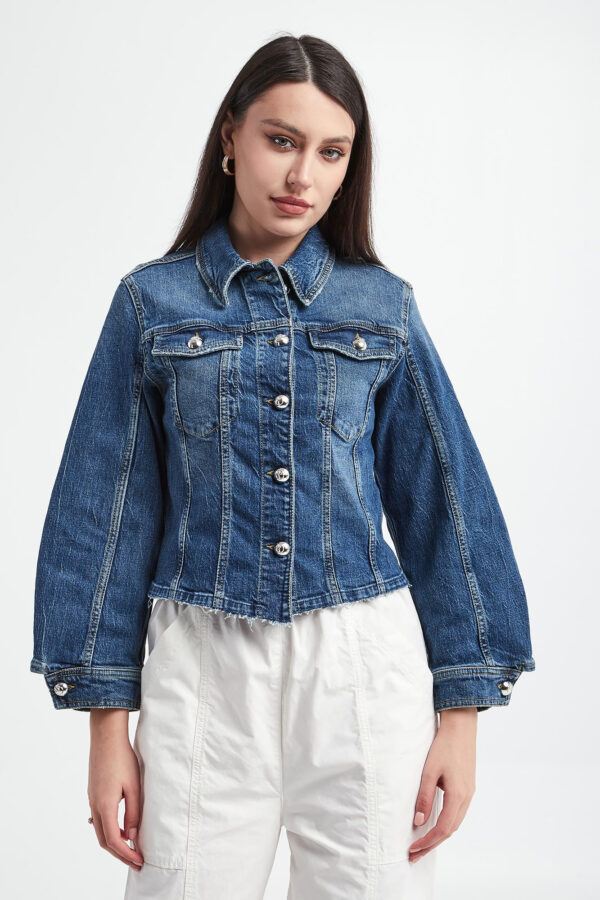 3ed1a876c1cf3ac28e6026f9246c29f8ed10c99a Katana jeansowa damska Bob PINKO