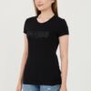 GUESS Czarny damski t-shirt Sangallo Tee