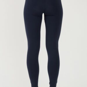 EA7 Granatowe damskie legginsy z małym logo