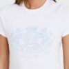 JUICY COUTURE Biały damski t-shirt Enzo Dog Crest