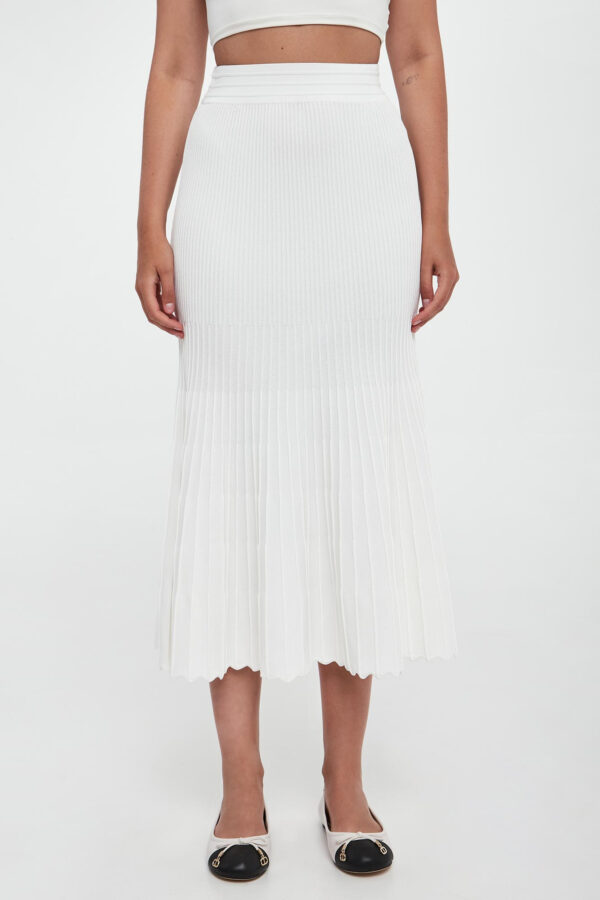 Spódnica prążkowana midi Las Palmas PINKO