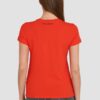 KARL LAGERFELD Czerwony damski t-shirt ikonik lny