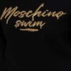 MOSCHINO Czarna bluza damska ze złotym logo