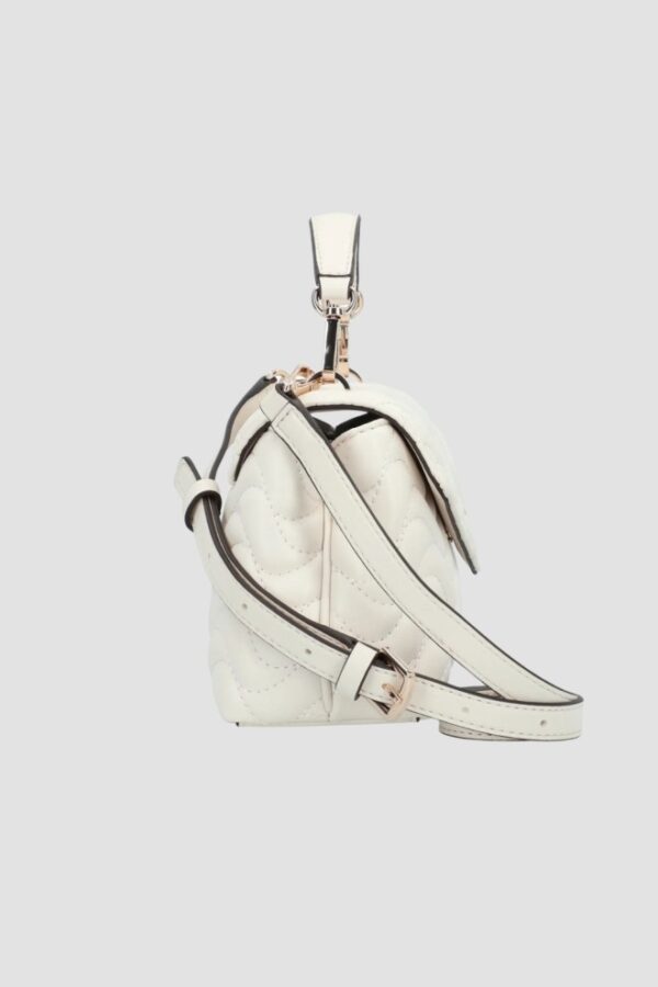 GUESS Biała damska torebka pikowana Mini